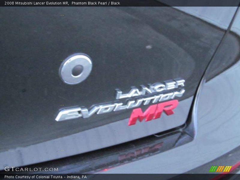 Phantom Black Pearl / Black 2008 Mitsubishi Lancer Evolution MR