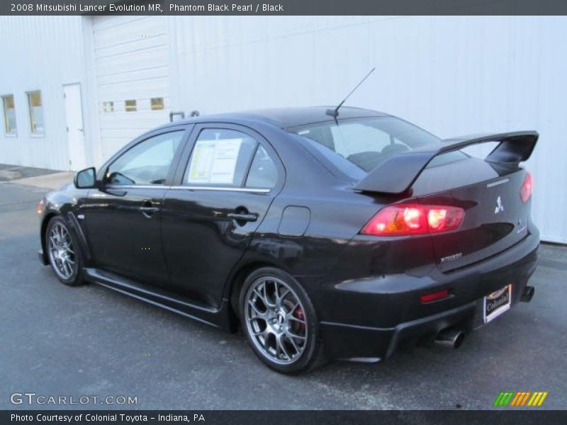 Phantom Black Pearl / Black 2008 Mitsubishi Lancer Evolution MR