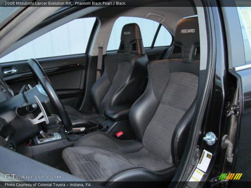 Front Seat of 2008 Lancer Evolution MR