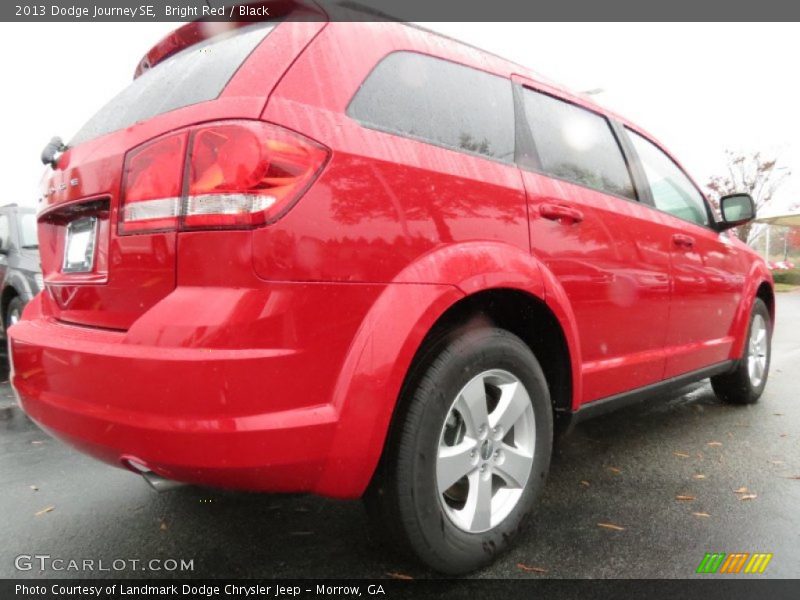 Bright Red / Black 2013 Dodge Journey SE