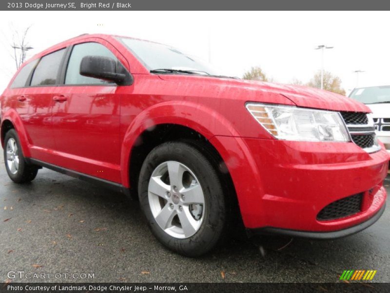 Bright Red / Black 2013 Dodge Journey SE