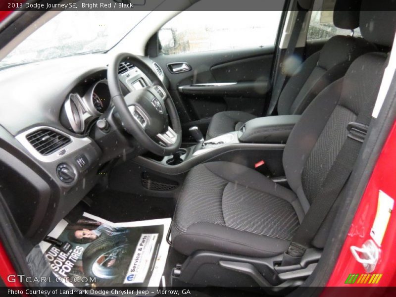 Bright Red / Black 2013 Dodge Journey SE