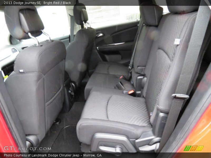 Bright Red / Black 2013 Dodge Journey SE
