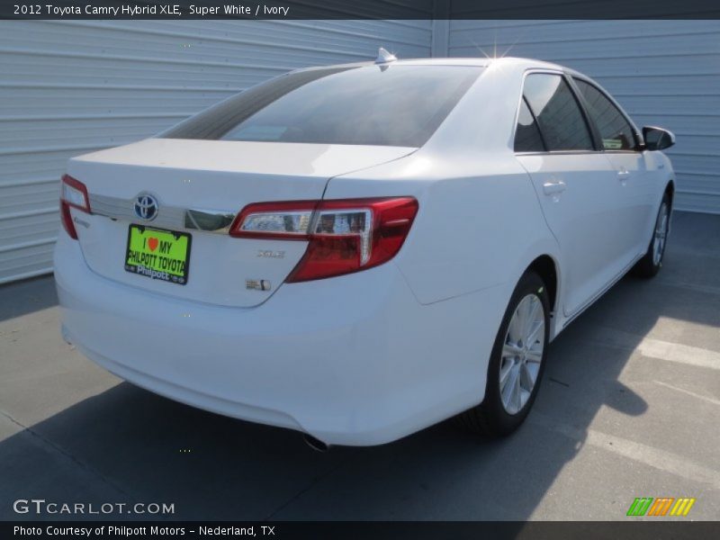 Super White / Ivory 2012 Toyota Camry Hybrid XLE