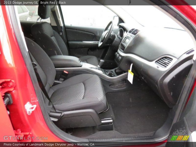 Bright Red / Black 2013 Dodge Journey SE