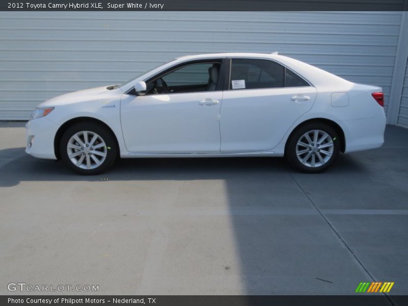 Super White / Ivory 2012 Toyota Camry Hybrid XLE