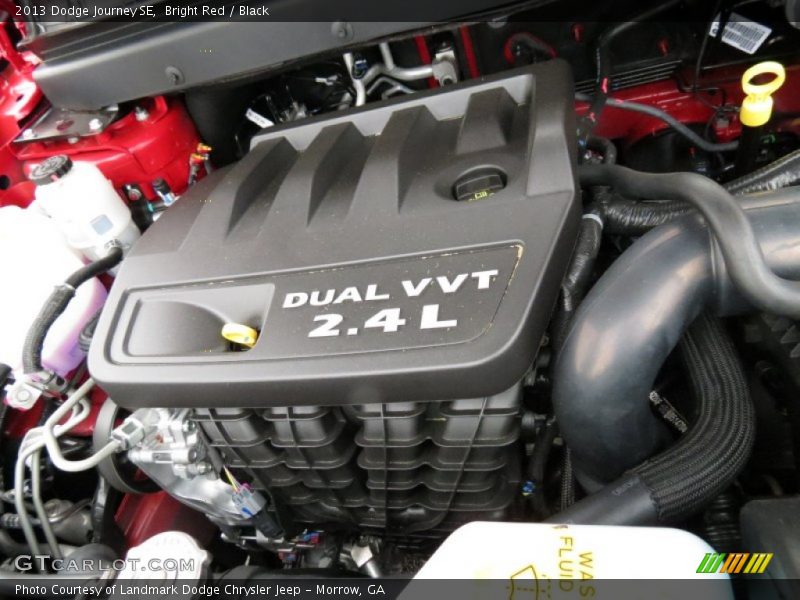 Bright Red / Black 2013 Dodge Journey SE