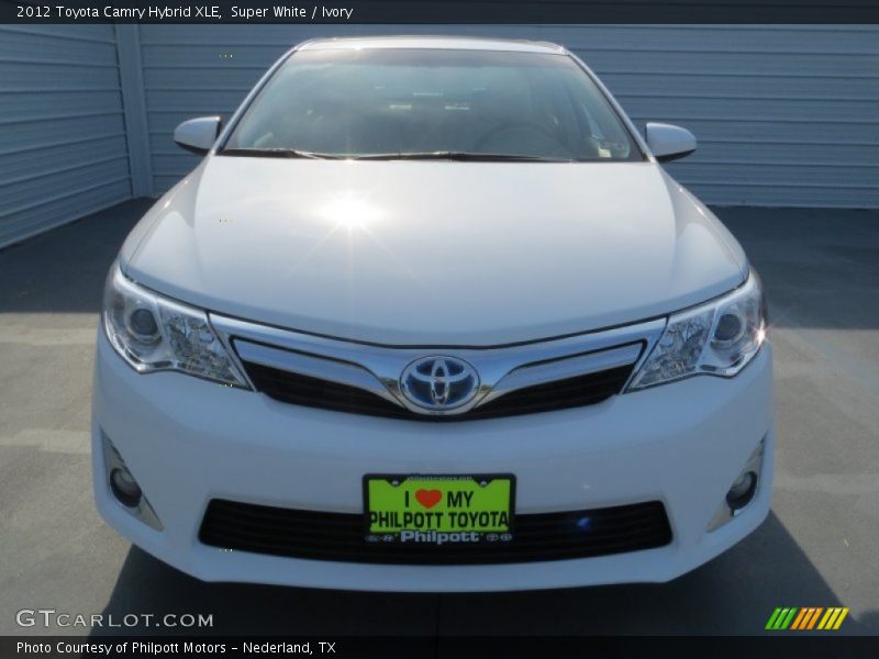 Super White / Ivory 2012 Toyota Camry Hybrid XLE