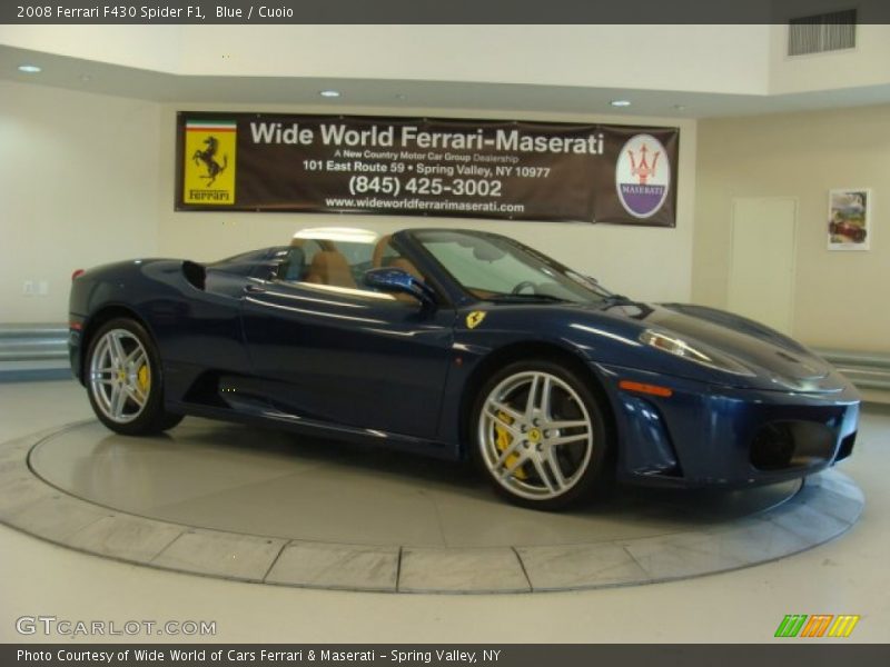 Blue / Cuoio 2008 Ferrari F430 Spider F1