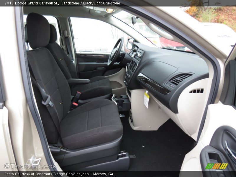 Sandstone / Black/Light Graystone 2013 Dodge Grand Caravan SE