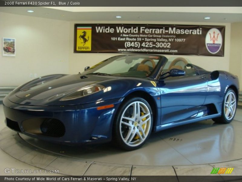 Blue / Cuoio 2008 Ferrari F430 Spider F1