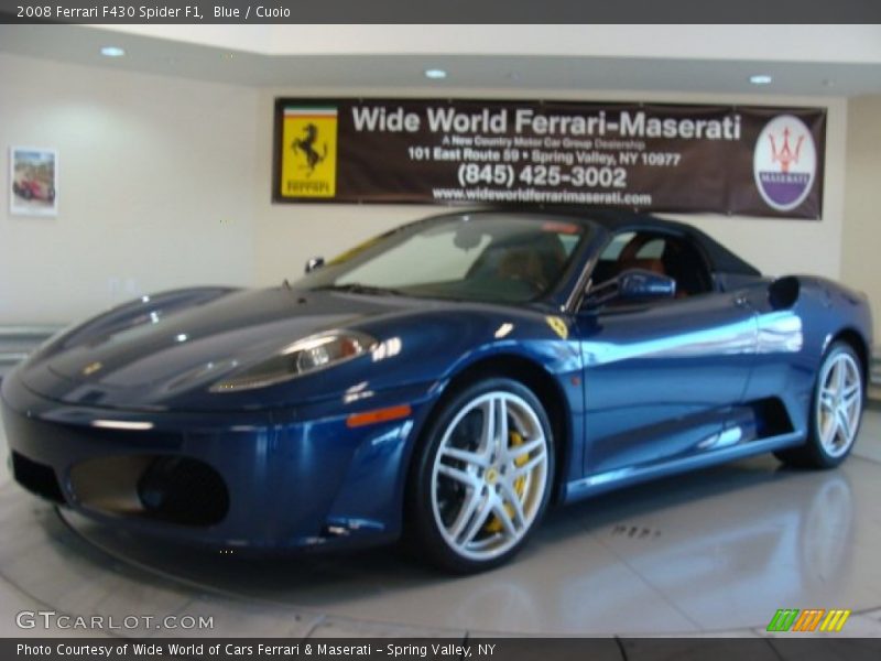 Blue / Cuoio 2008 Ferrari F430 Spider F1