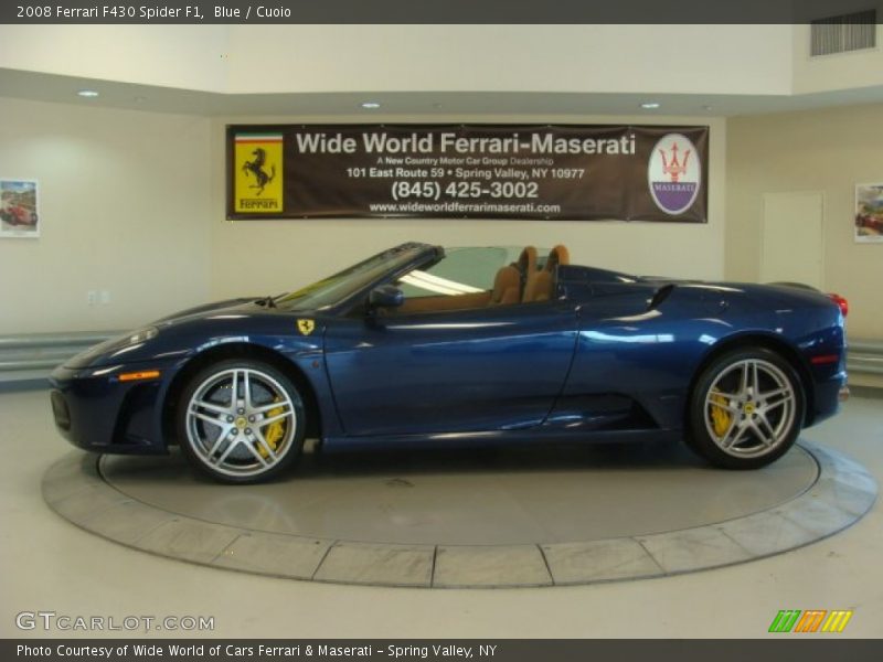 Blue / Cuoio 2008 Ferrari F430 Spider F1