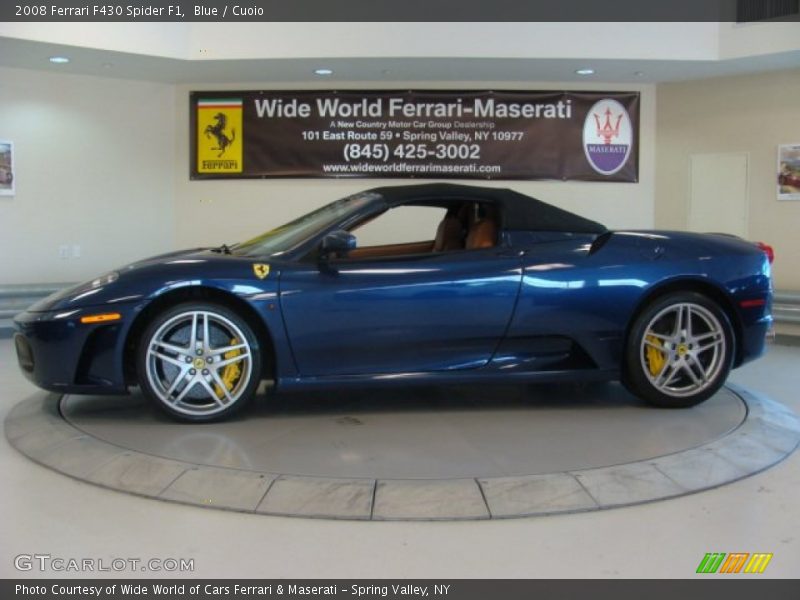 Blue / Cuoio 2008 Ferrari F430 Spider F1