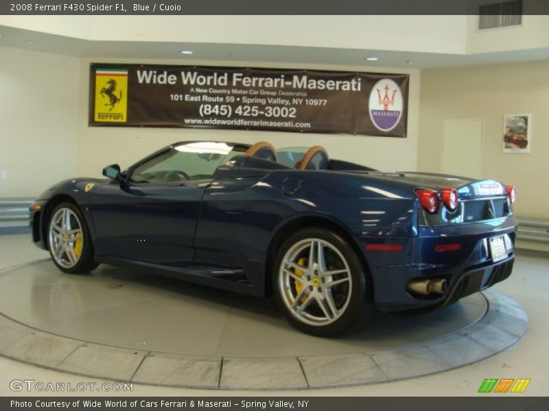 Blue / Cuoio 2008 Ferrari F430 Spider F1