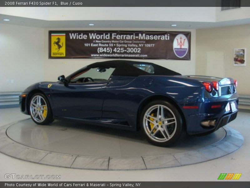 Blue / Cuoio 2008 Ferrari F430 Spider F1