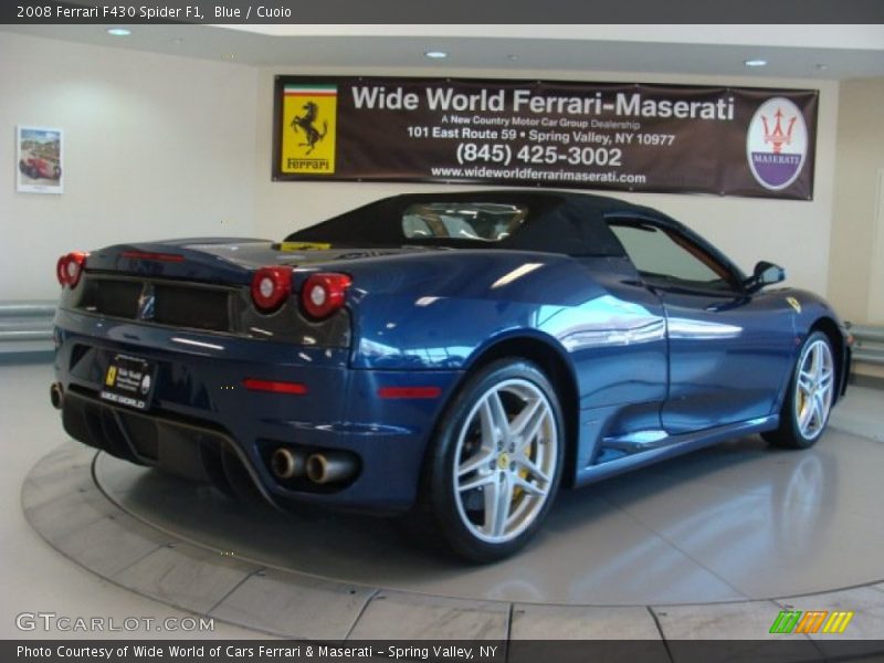 Blue / Cuoio 2008 Ferrari F430 Spider F1