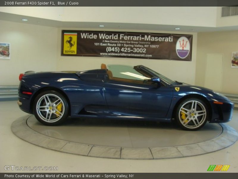 Blue / Cuoio 2008 Ferrari F430 Spider F1