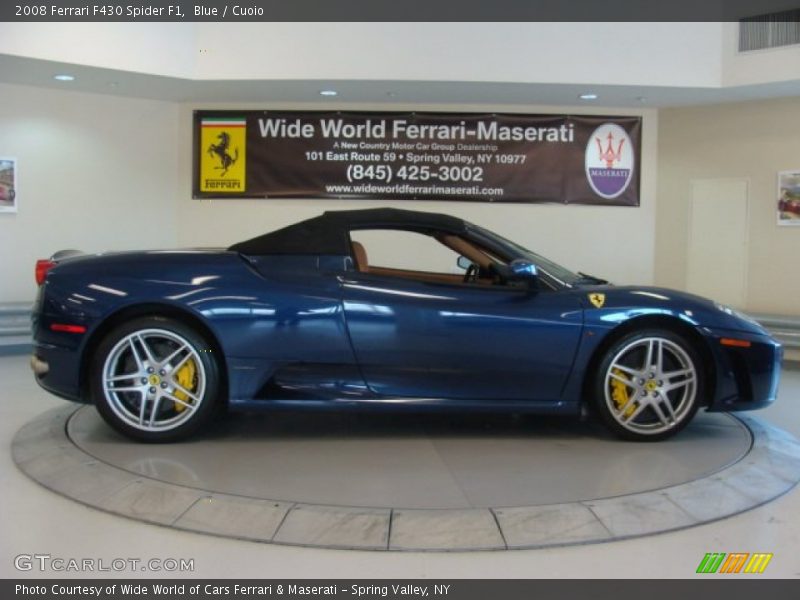 Blue / Cuoio 2008 Ferrari F430 Spider F1