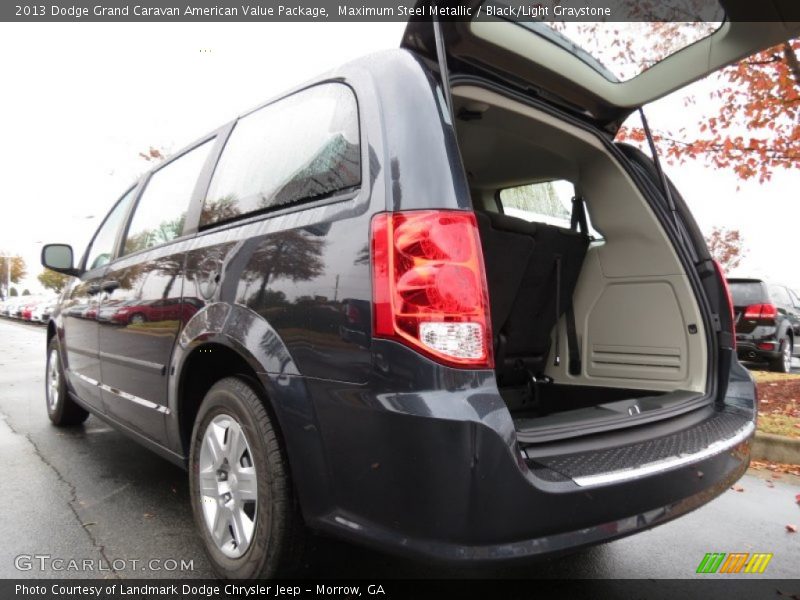 Maximum Steel Metallic / Black/Light Graystone 2013 Dodge Grand Caravan American Value Package