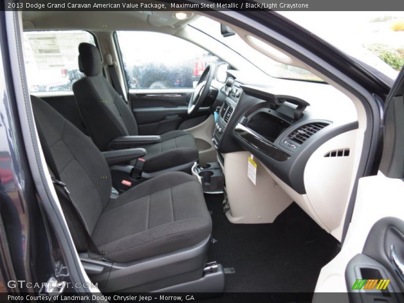 Maximum Steel Metallic / Black/Light Graystone 2013 Dodge Grand Caravan American Value Package