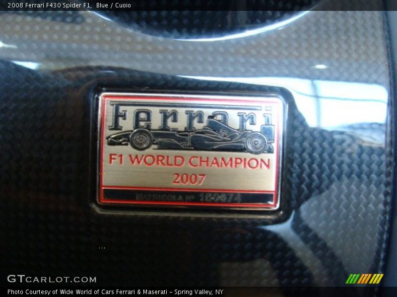 Blue / Cuoio 2008 Ferrari F430 Spider F1
