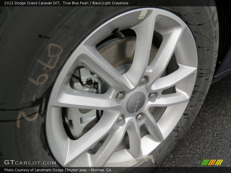 True Blue Pearl / Black/Light Graystone 2013 Dodge Grand Caravan SXT
