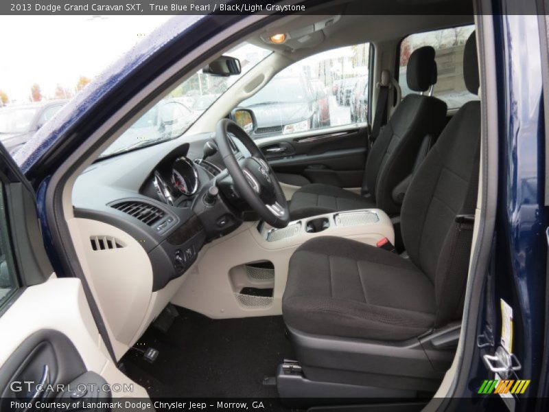 True Blue Pearl / Black/Light Graystone 2013 Dodge Grand Caravan SXT