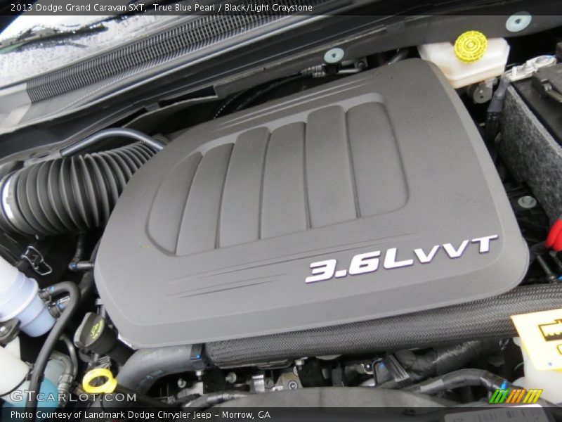 True Blue Pearl / Black/Light Graystone 2013 Dodge Grand Caravan SXT