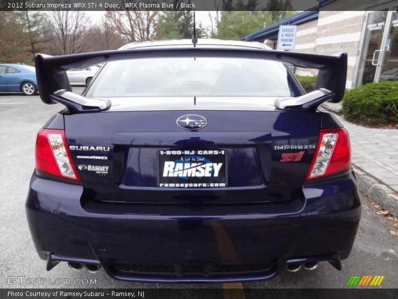WRX Plasma Blue / Black 2012 Subaru Impreza WRX STi 4 Door