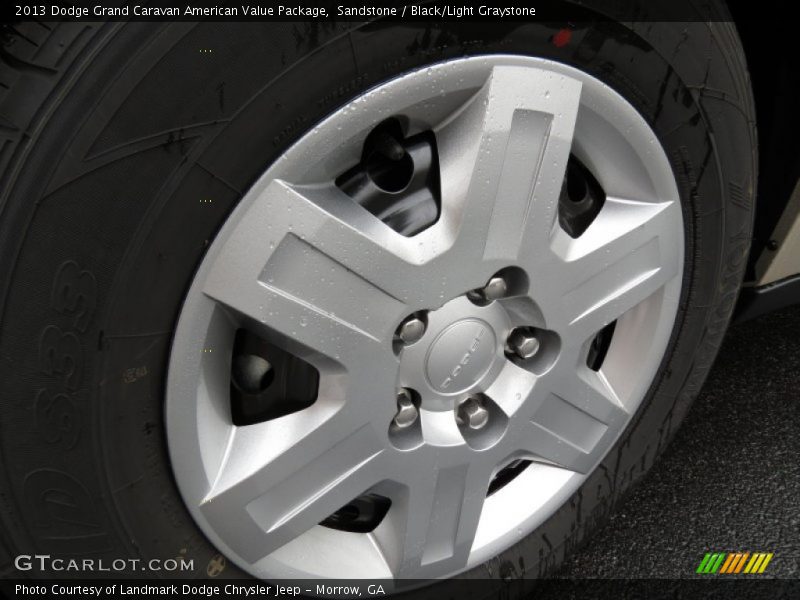 Sandstone / Black/Light Graystone 2013 Dodge Grand Caravan American Value Package