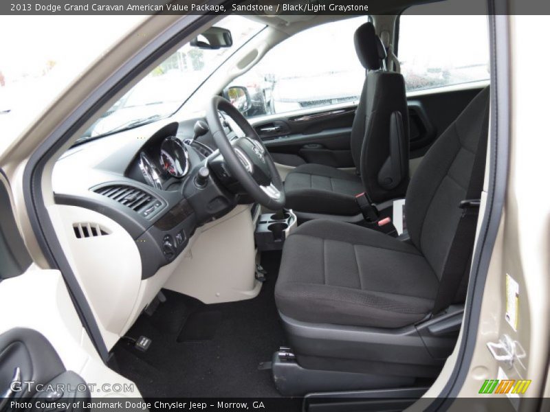 Sandstone / Black/Light Graystone 2013 Dodge Grand Caravan American Value Package