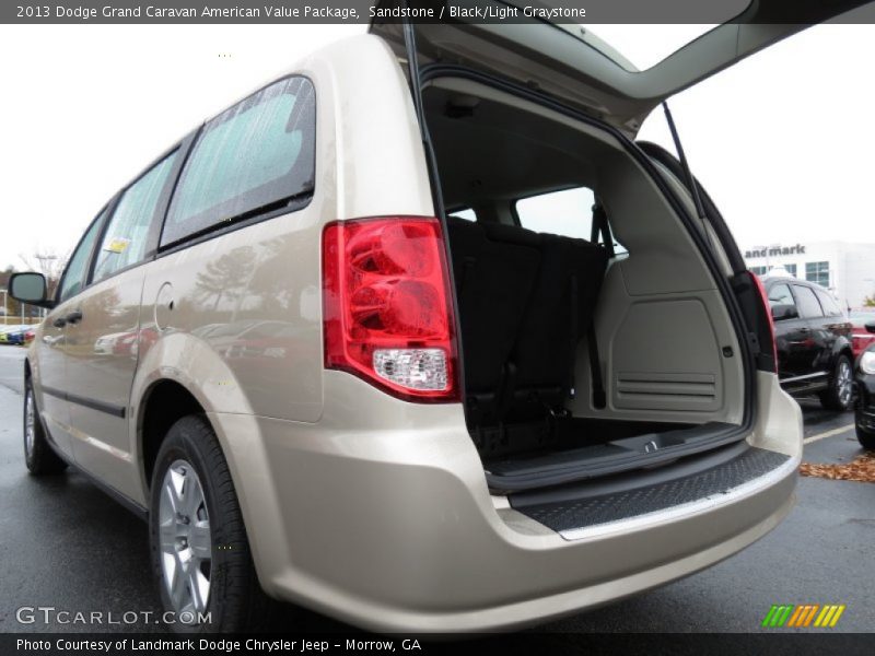 Sandstone / Black/Light Graystone 2013 Dodge Grand Caravan American Value Package