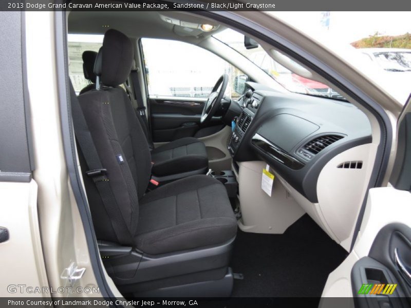 Sandstone / Black/Light Graystone 2013 Dodge Grand Caravan American Value Package