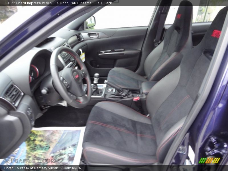  2012 Impreza WRX STi 4 Door Black Interior