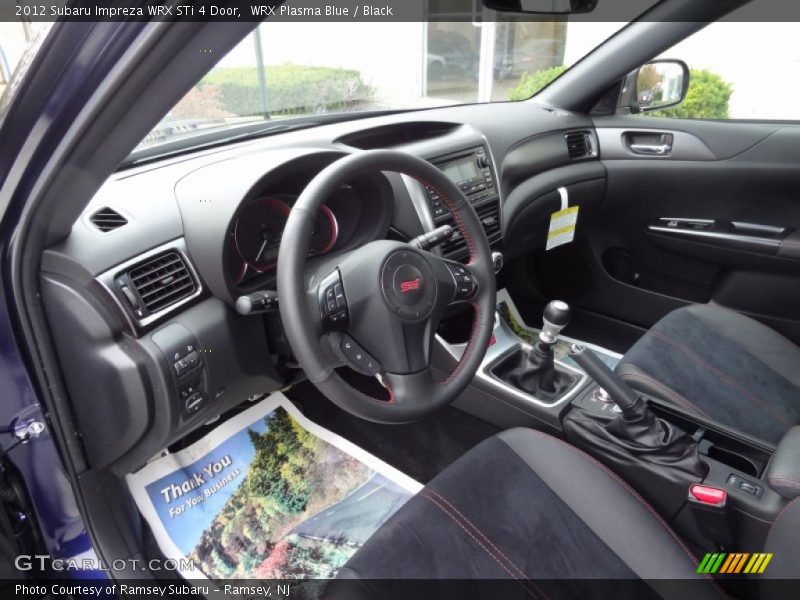Black Interior - 2012 Impreza WRX STi 4 Door 