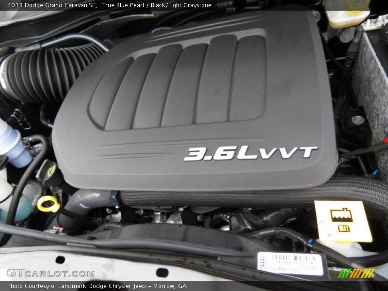 True Blue Pearl / Black/Light Graystone 2013 Dodge Grand Caravan SE