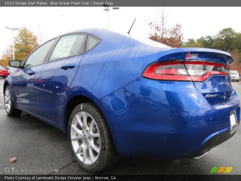 Blue Streak Pearl Coat / Diesel Gray 2013 Dodge Dart Rallye