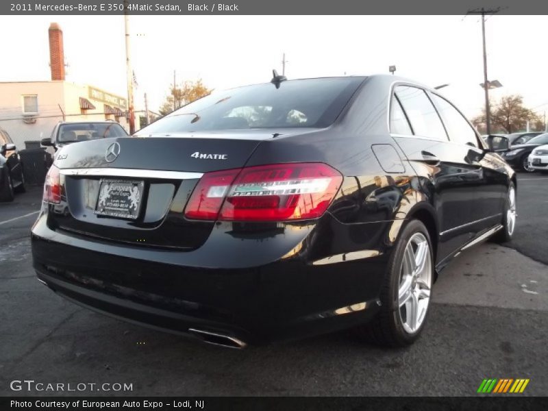 Black / Black 2011 Mercedes-Benz E 350 4Matic Sedan