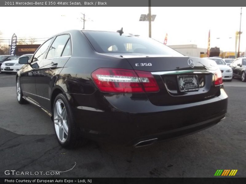 Black / Black 2011 Mercedes-Benz E 350 4Matic Sedan