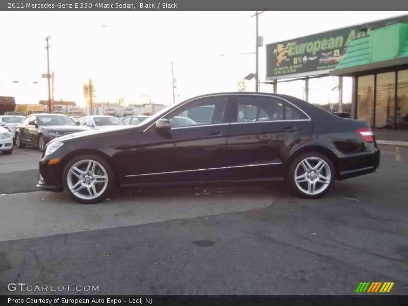 Black / Black 2011 Mercedes-Benz E 350 4Matic Sedan
