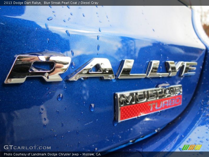 Blue Streak Pearl Coat / Diesel Gray 2013 Dodge Dart Rallye