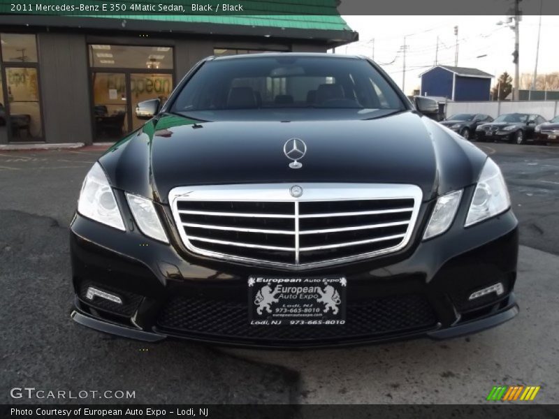 Black / Black 2011 Mercedes-Benz E 350 4Matic Sedan