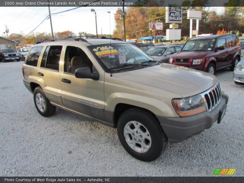 Champagne Pearlcoat / Taupe 2000 Jeep Grand Cherokee Laredo 4x4