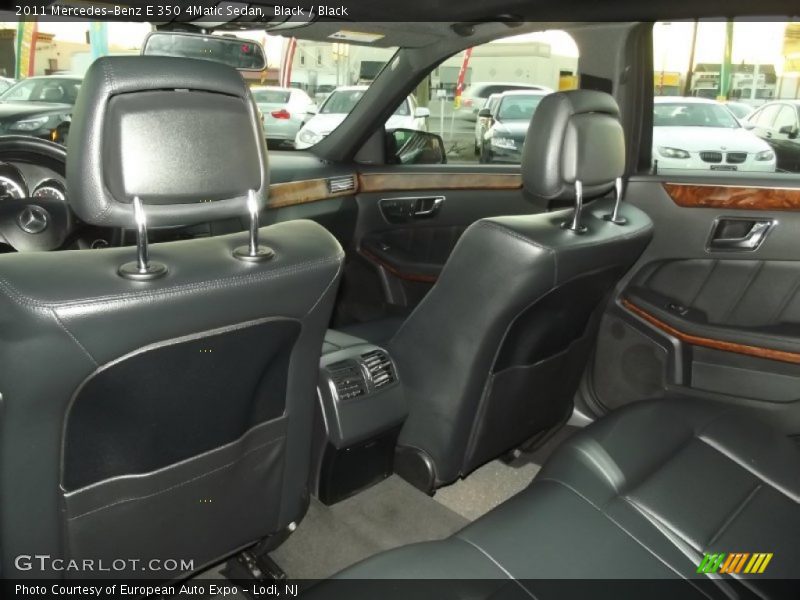 Black / Black 2011 Mercedes-Benz E 350 4Matic Sedan