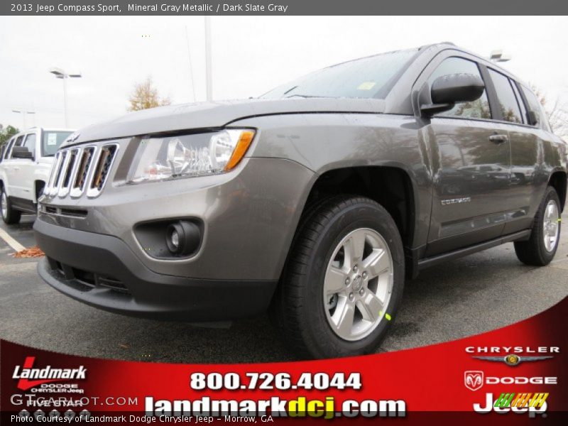 Mineral Gray Metallic / Dark Slate Gray 2013 Jeep Compass Sport