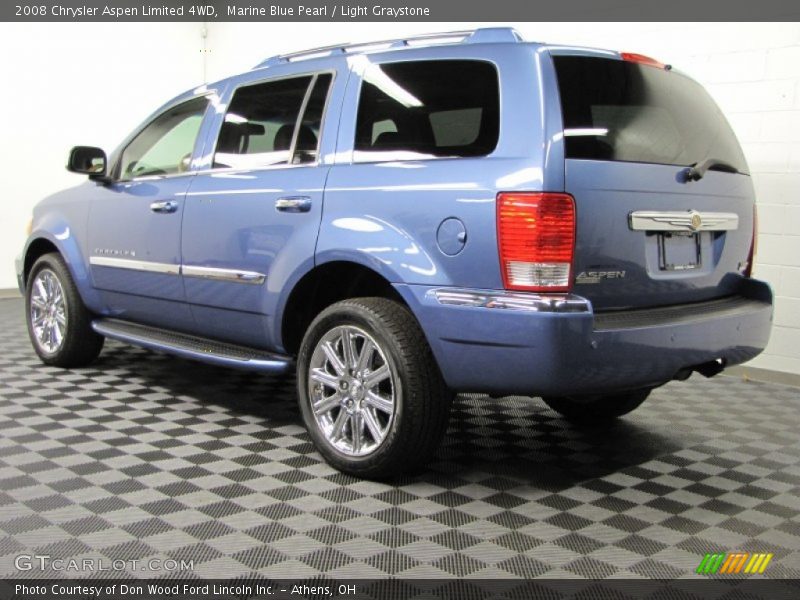 Marine Blue Pearl / Light Graystone 2008 Chrysler Aspen Limited 4WD