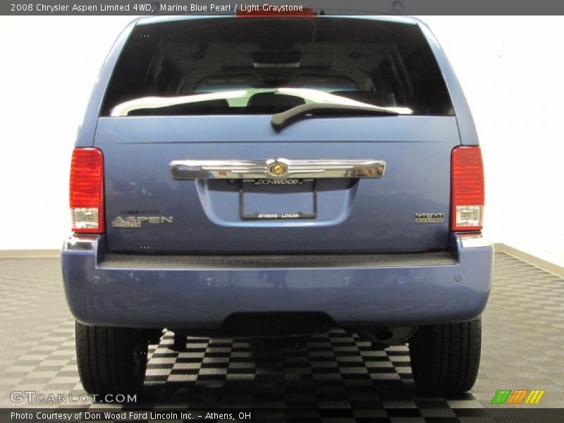 Marine Blue Pearl / Light Graystone 2008 Chrysler Aspen Limited 4WD