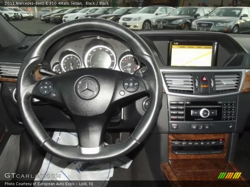 Black / Black 2011 Mercedes-Benz E 350 4Matic Sedan