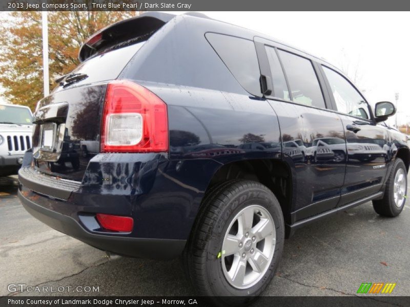 True Blue Pearl / Dark Slate Gray 2013 Jeep Compass Sport